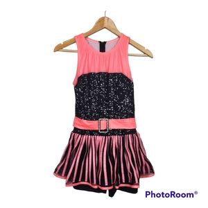 Weissman Dance Ballet Sequin Skirted Costume Size SA